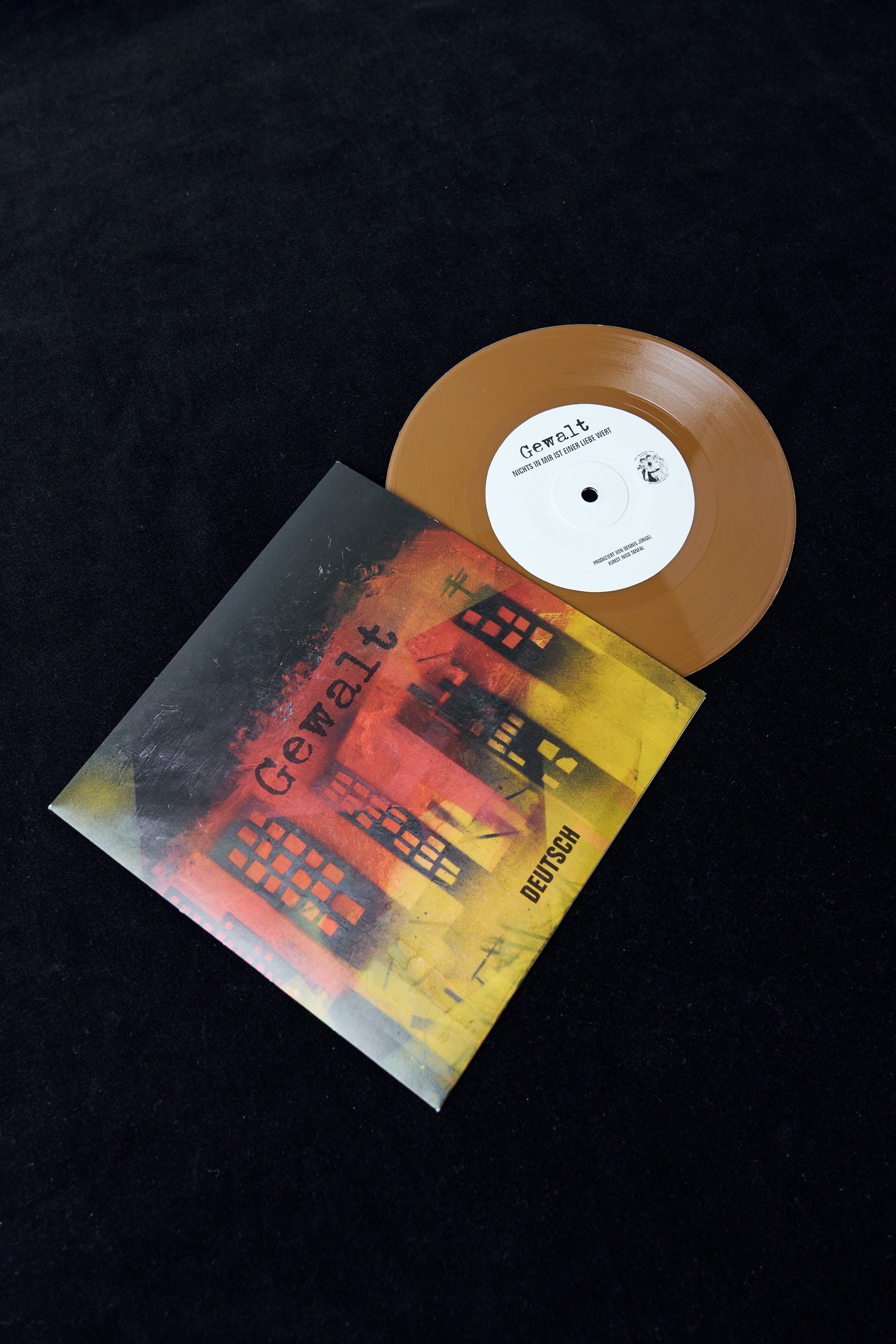 Gewalt "Deutsch / Nichts in mir ist einer Liebe wert" 7Inch Vinyl