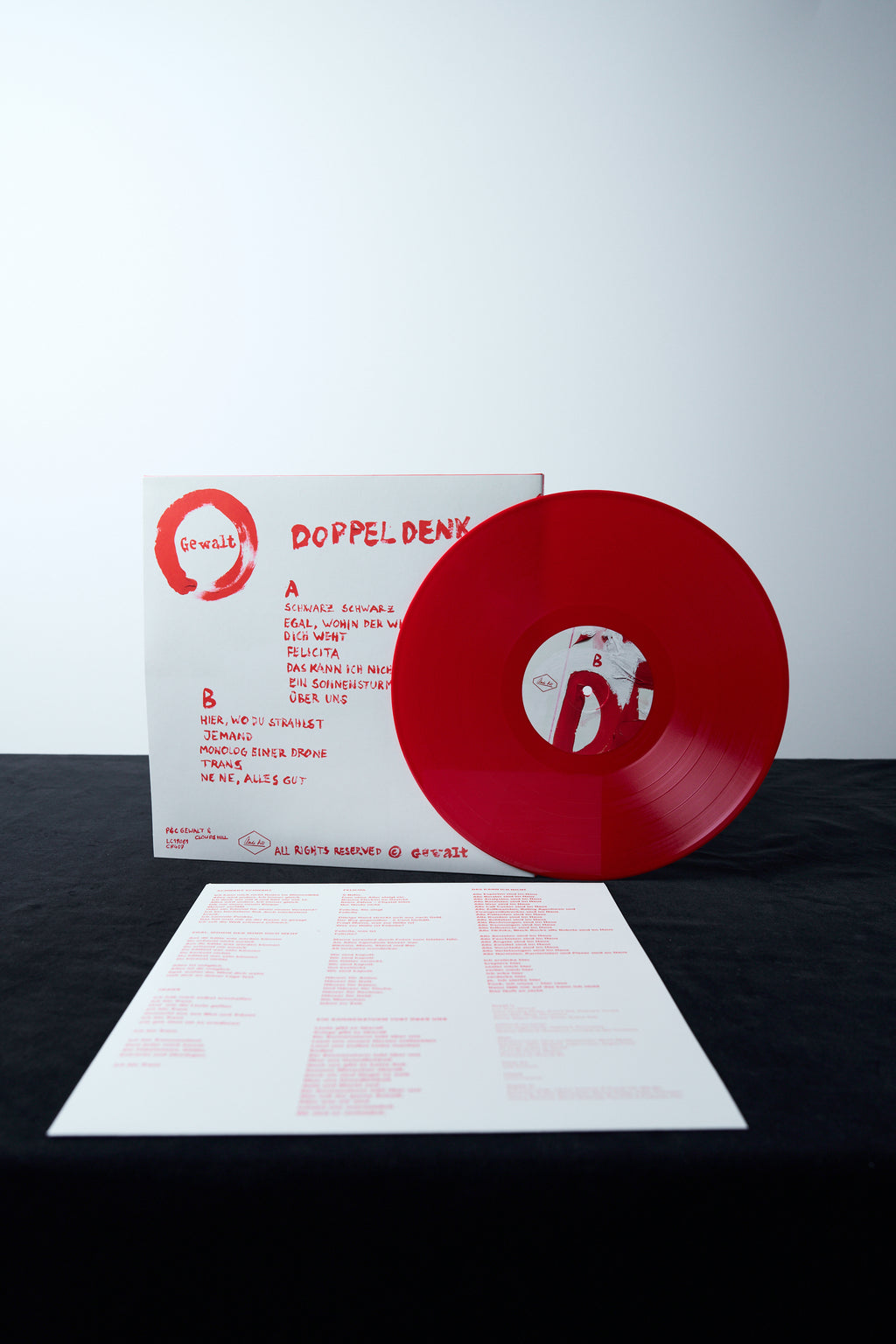 Gewalt "Doppeldenk" LP (Gatefold, Red Vinyl)