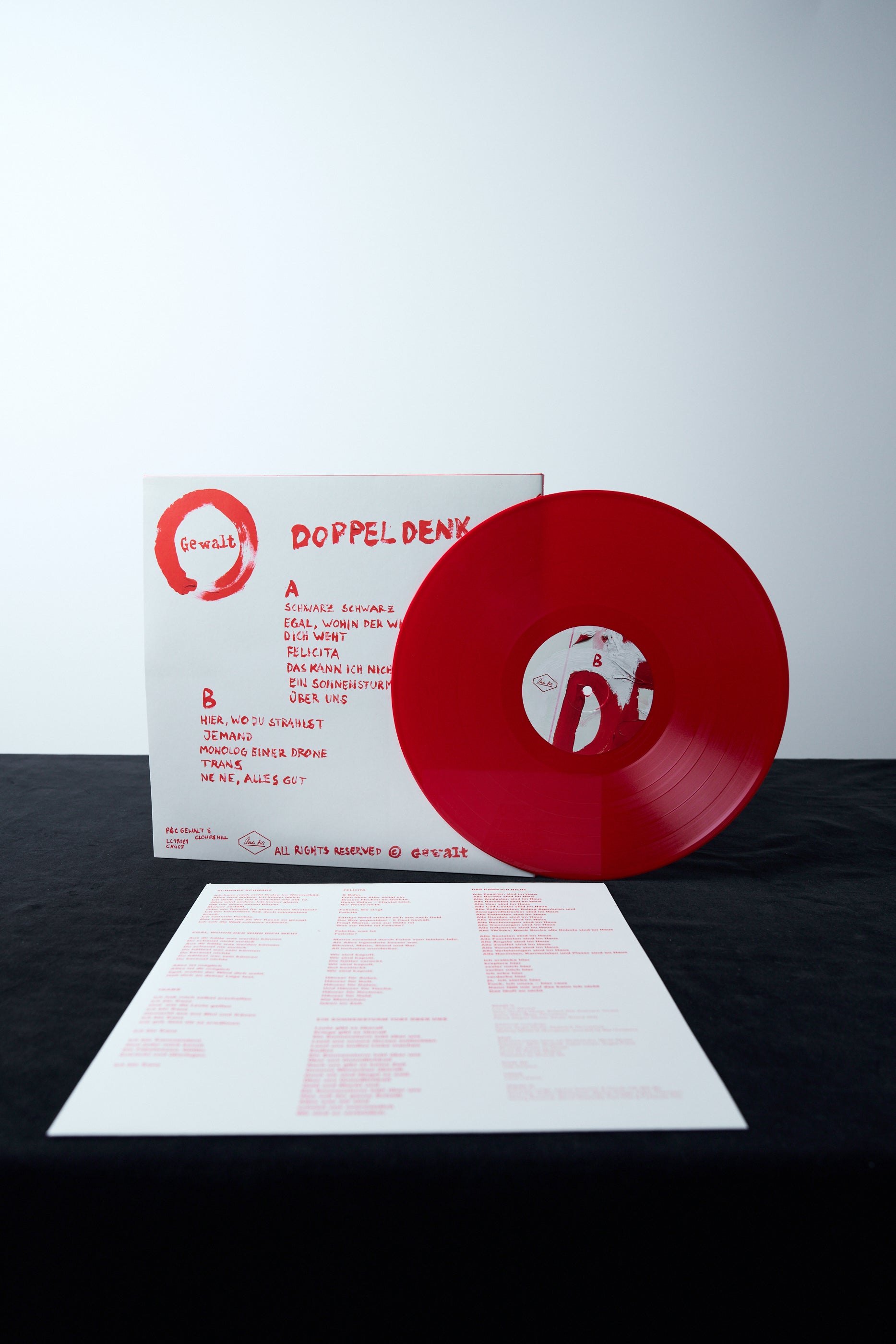 Gewalt "Doppeldenk" LP (Gatefold, Red Vinyl)